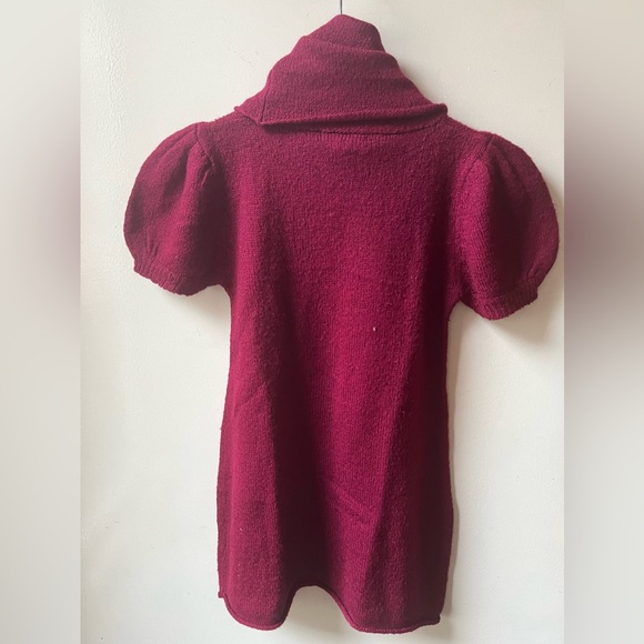 3/$25 Urban behavior, small raspberry, short sleeve loose turtleneck sweater - Picture 3 of 3